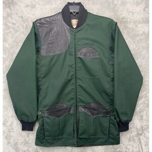 VTG Back Fence Sportswear Shooting‎ Jacket Sz S Green Hunting Made in USA